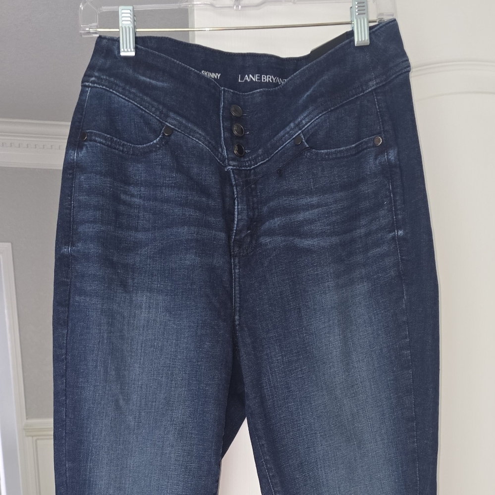 Lane Bryant Dark Blue Skinny Jeans